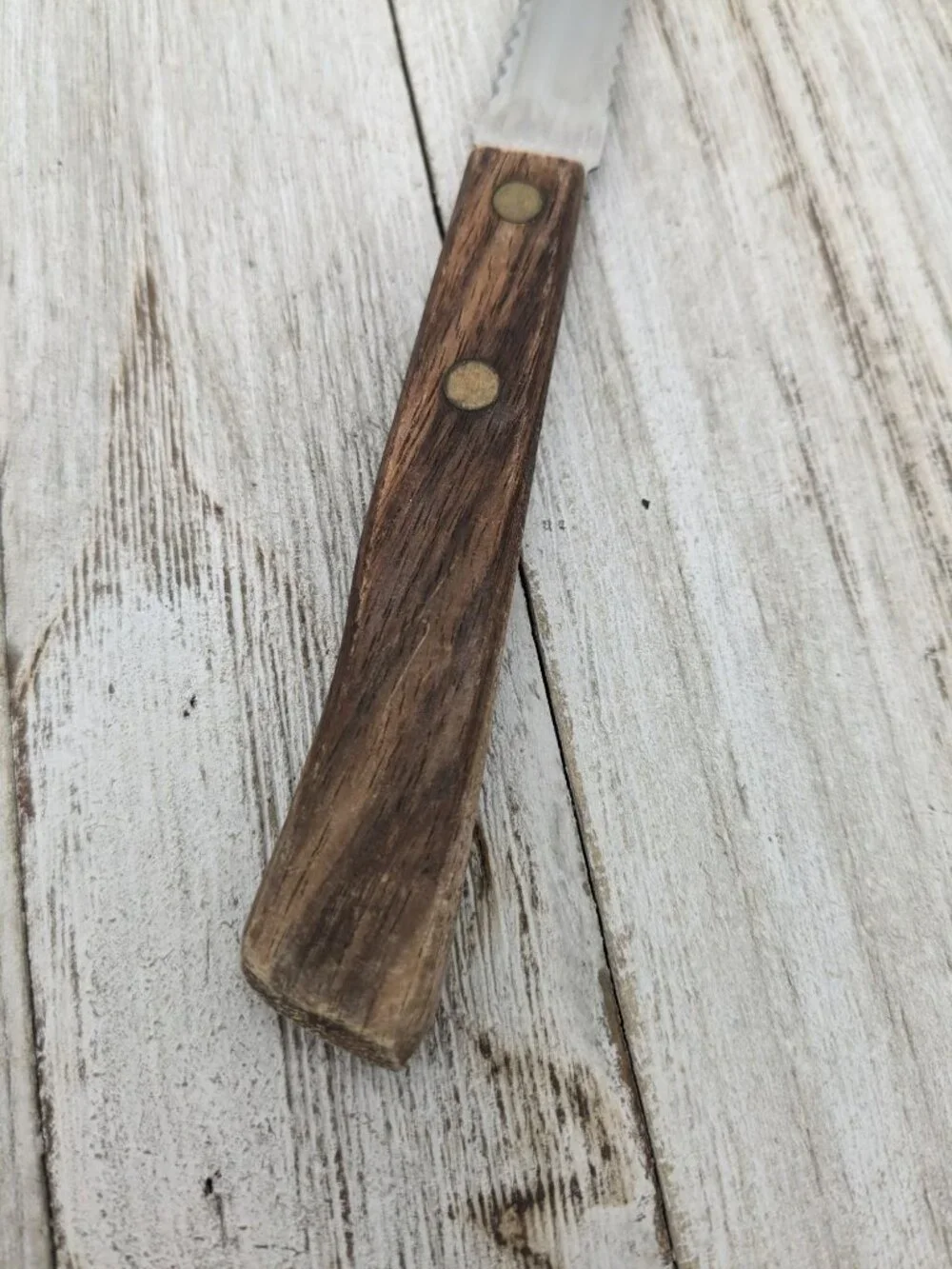 Vintage Stainless Japan Grapefruit Knife Wood Handle Fruit 7